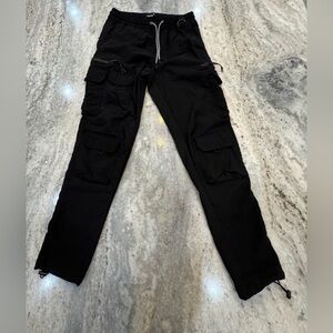 Rock Salt Cargo Pants Pockets Men’s Large Black